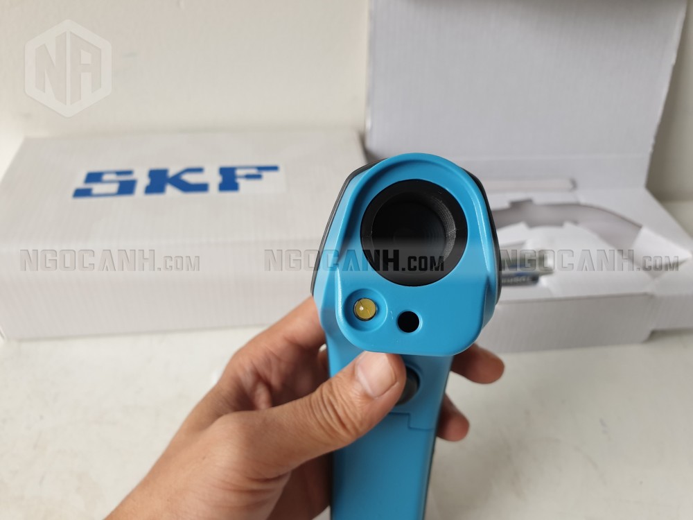 Mặt chính diện của SKF TKTL 10 dùng để đo nhiệt độ tới điểm đo không cần chạm và tiếp xúc.