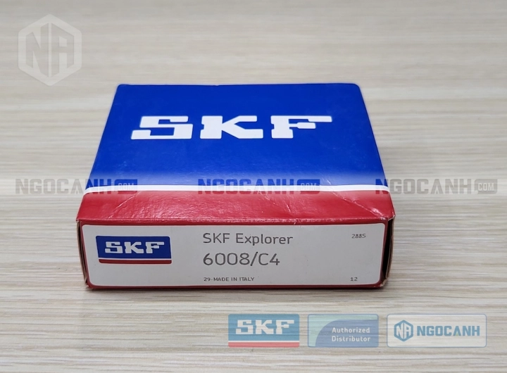 Vòng bi SKF 6008/C4 chính hãng phân phối bởi SKF Ngọc Anh - Đại lý ủy quyền SKF