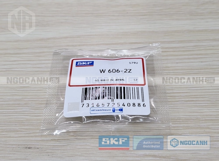 Vòng bi SKF W 606-2Z chính hãng phân phối bởi SKF Ngọc Anh - Đại lý ủy quyền SKF Vòng bi SKF W 606-2Z chính hãng phân phối bởi SKF Ngọc Anh - Đại lý ủy quyền SKF