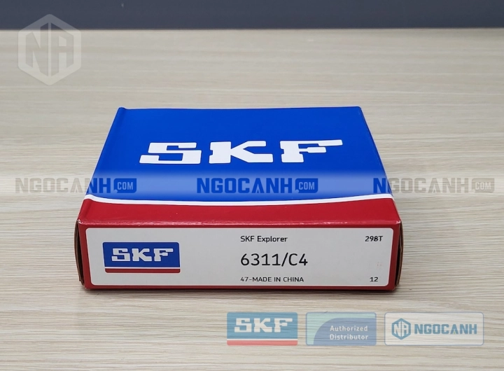 Vòng bi SKF 6311/C4 chính hãng phân phối bởi SKF Ngọc Anh - Đại lý ủy quyền SKF Vòng bi SKF 6311/C4 chính hãng phân phối bởi SKF Ngọc Anh - Đại lý ủy quyền SKF
