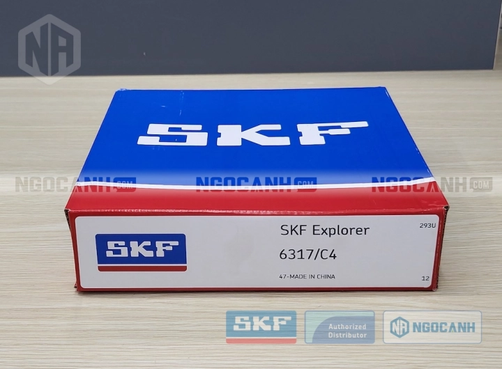 Vòng bi SKF 6317/C4 chính hãng phân phối bởi SKF Ngọc Anh - Đại lý ủy quyền SKF