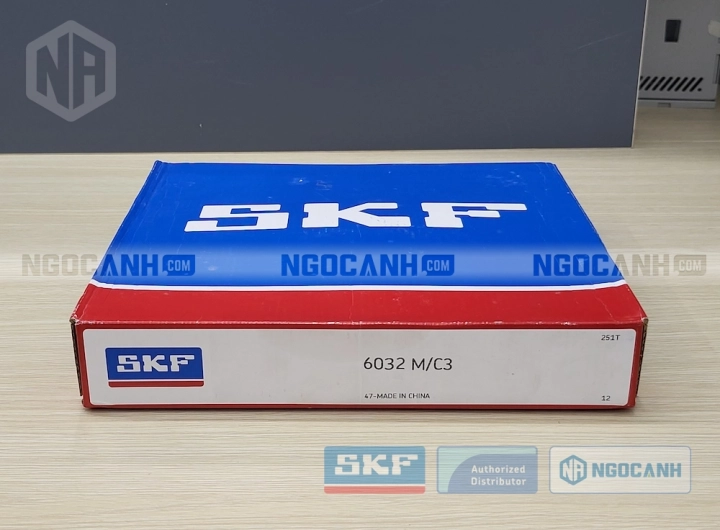 Vòng bi SKF 6032 M/C3 chính hãng phân phối bởi SKF Ngọc Anh - Đại lý ủy quyền SKF