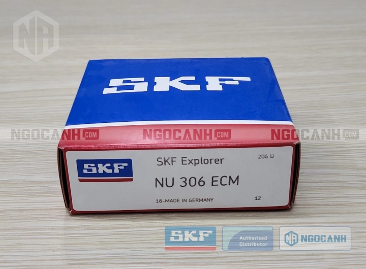Vòng bi SKF NU 306 ECM chính hãng phân phối bởi SKF Ngọc Anh - Đại lý ủy quyền SKF