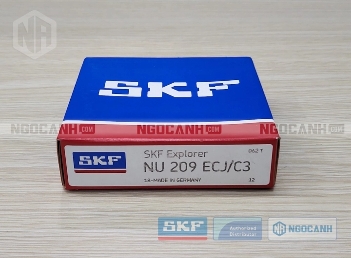 Vòng bi SKF NU 209 ECJ/C3 chính hãng phân phối bởi SKF Ngọc Anh - Đại lý ủy quyền SKF