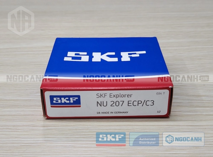 Vòng bi SKF NU 207 ECP/C3 chính hãng phân phối bởi SKF Ngọc Anh - Đại lý ủy quyền SKF
