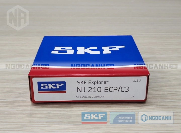 Vòng bi SKF NJ 210 ECP/C3 chính hãng phân phối bởi SKF Ngọc Anh - Đại lý ủy quyền SKF