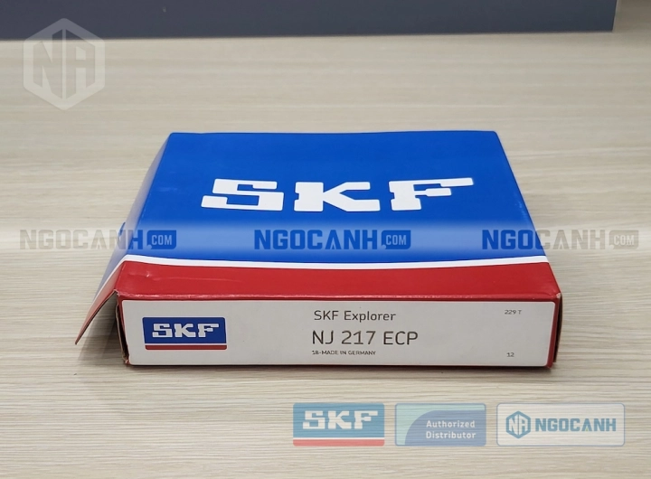 Vòng bi SKF NJ 217 ECP chính hãng phân phối bởi SKF Ngọc Anh - Đại lý ủy quyền SKF