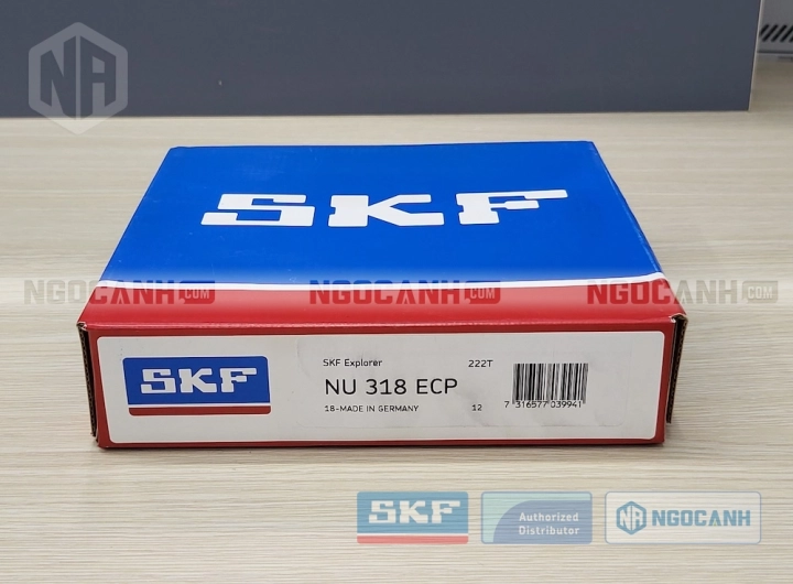 Vòng bi SKF NU 318 ECP chính hãng phân phối bởi SKF Ngọc Anh - Đại lý ủy quyền SKF