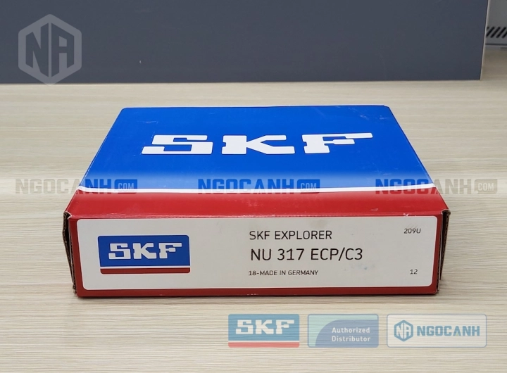 Vòng bi SKF NU 317 ECP/C3 chính hãng phân phối bởi SKF Ngọc Anh - Đại lý ủy quyền SKF