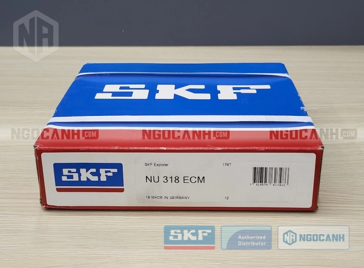 Vòng bi SKF NU 318 ECM chính hãng phân phối bởi SKF Ngọc Anh - Đại lý ủy quyền SKF