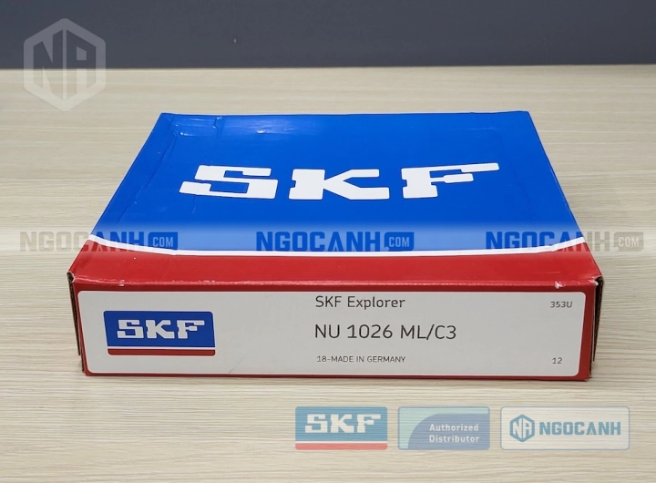 Vòng bi SKF NU 1026 ML/C3 chính hãng phân phối bởi SKF Ngọc Anh - Đại lý ủy quyền SKF Vòng bi SKF NU 1026 ML/C3 chính hãng phân phối bởi SKF Ngọc Anh - Đại lý ủy quyền SKF