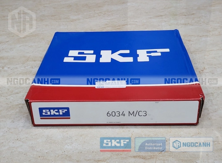 Vòng bi SKF 6034 M/C3 chính hãng phân phối bởi SKF Ngọc Anh - Đại lý ủy quyền SKF Vòng bi SKF 6034 M/C3 chính hãng phân phối bởi SKF Ngọc Anh - Đại lý ủy quyền SKF