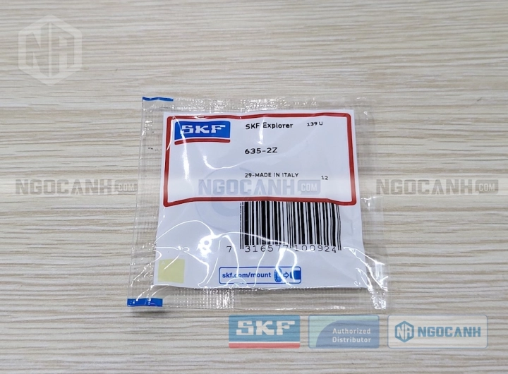 Vòng bi SKF 635-2Z chính hãng phân phối bởi SKF Ngọc Anh - Đại lý ủy quyền SKF