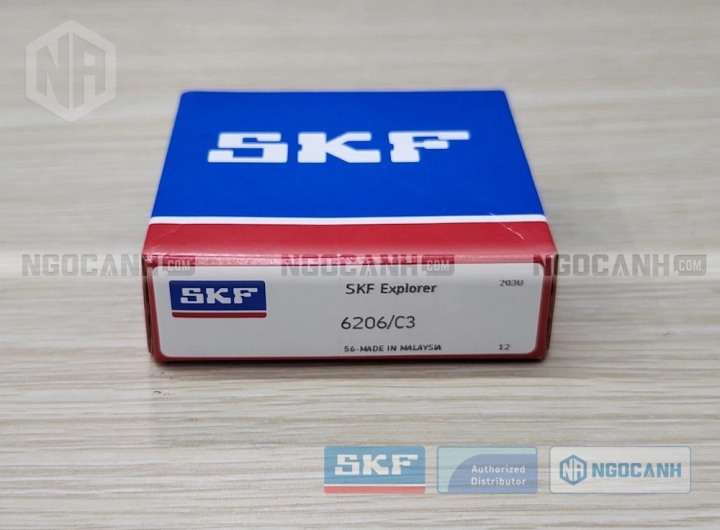 Vòng bi SKF 6206/C3 chính hãng phân phối bởi SKF Ngọc Anh - Đại lý ủy quyền SKF