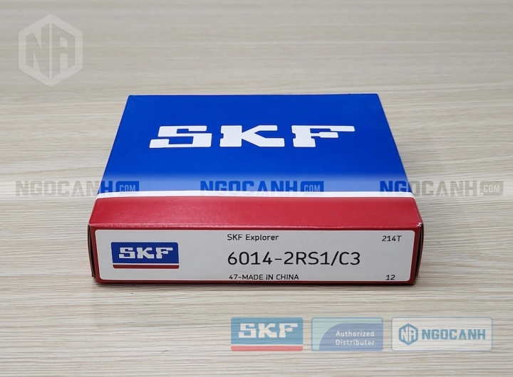 Vòng bi SKF 6014-2RS1/C3 chính hãng phân phối bởi SKF Ngọc Anh - Đại lý ủy quyền SKF