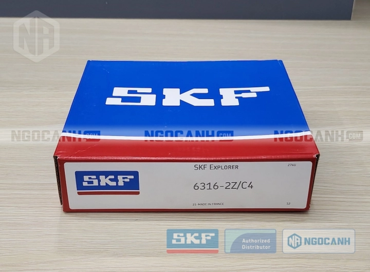 Vòng bi SKF 6316-2Z/C4 chính hãng phân phối bởi SKF Ngọc Anh - Đại lý ủy quyền SKF