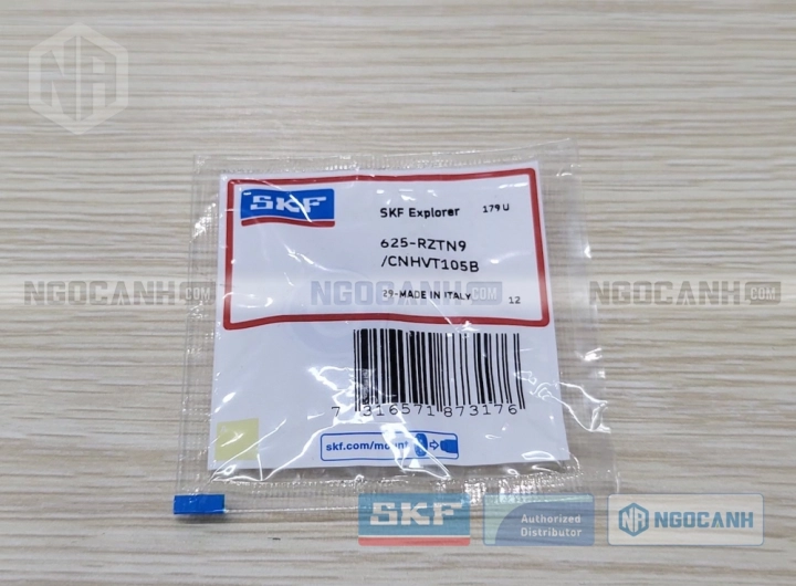 Vòng bi SKF 625-RZTN9/CNHVT105B chính hãng phân phối bởi SKF Ngọc Anh - Đại lý ủy quyền SKF