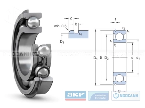 Vòng bi SKF 6312 NR