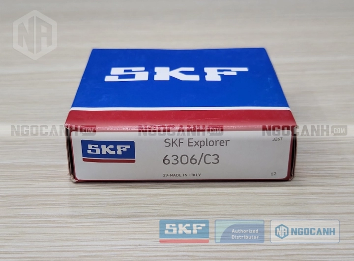 Vòng bi SKF 6306/C3 chính hãng phân phối bởi SKF Ngọc Anh - Đại lý ủy quyền SKF