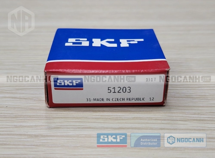 Vòng bi SKF 51203 chính hãng phân phối bởi SKF Ngọc Anh - Đại lý ủy quyền SKF
