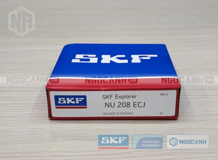 Vòng bi SKF NU 208 ECJ chính hãng phân phối bởi SKF Ngọc Anh - Đại lý ủy quyền SKF