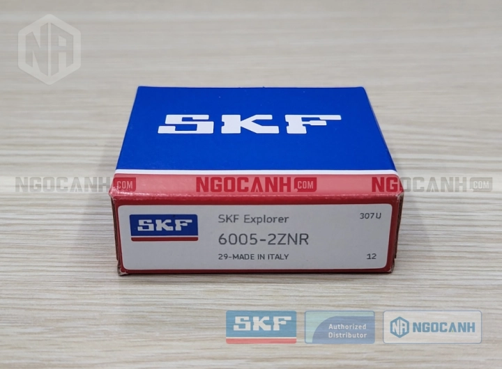 Vòng bi SKF 6005-2ZNR chính hãng phân phối bởi SKF Ngọc Anh - Đại lý ủy quyền SKF Vòng bi SKF 6005-2ZNR chính hãng phân phối bởi SKF Ngọc Anh - Đại lý ủy quyền SKF