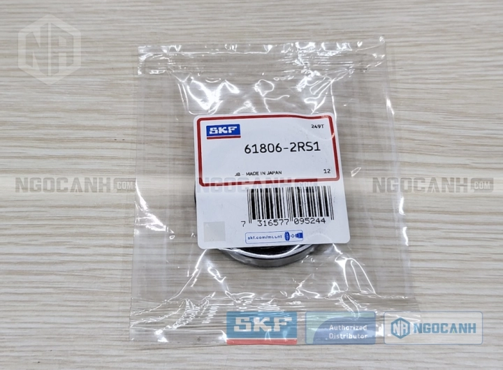 Vòng bi SKF 61806-2RS1 chính hãng phân phối bởi SKF Ngọc Anh - Đại lý ủy quyền SKF