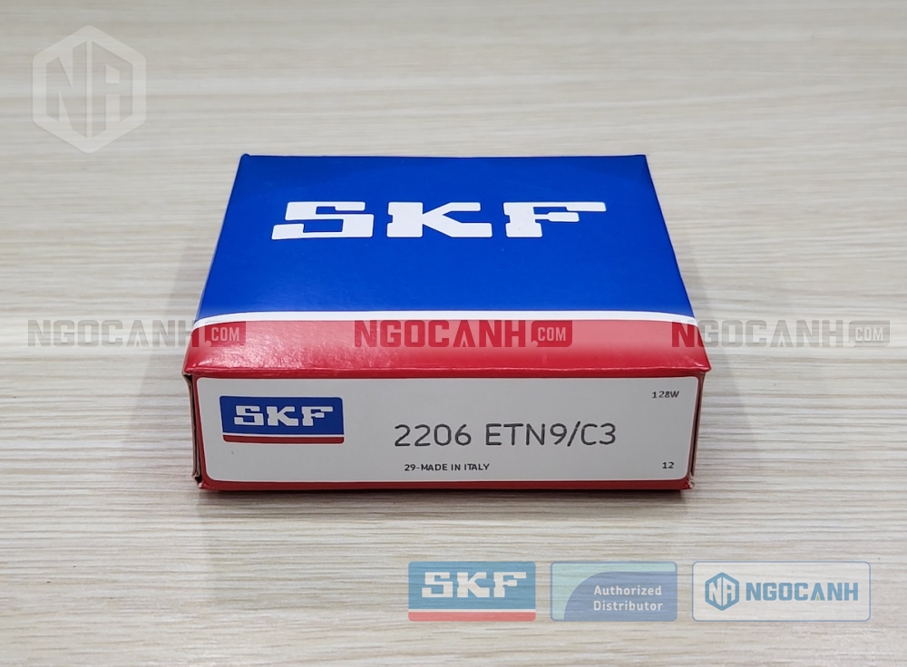 Cuscinetto A Sfera Autoallineante SKF 2206 ETN9/C3, 30x62x20 Mm, Doppia Fila, Gioco C3