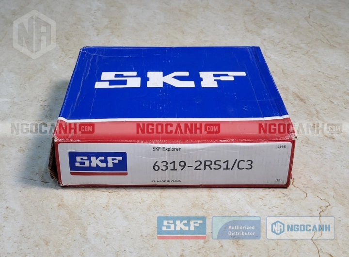 Vòng bi SKF 6319-2RS1/C3 chính hãng phân phối bởi SKF Ngọc Anh - Đại lý ủy quyền SKF