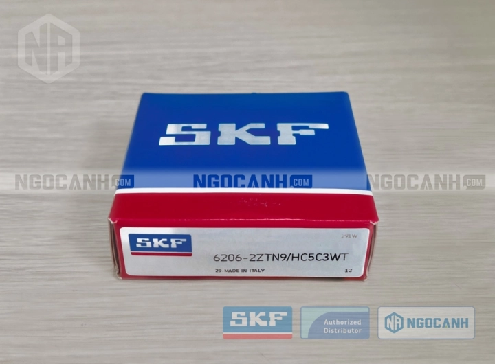 Vòng bi SKF 6206-2ZTN9/HC5C3WT chính hãng phân phối bởi SKF Ngọc Anh - Đại lý ủy quyền SKF