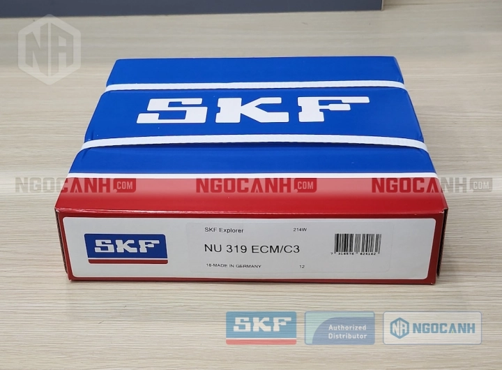 Vòng bi SKF NU 319 ECM/C3 chính hãng phân phối bởi SKF Ngọc Anh - Đại lý ủy quyền SKF