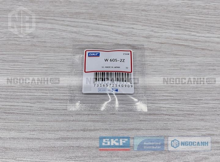 Vòng bi SKF W 605-2Z chính hãng phân phối bởi SKF Ngọc Anh - Đại lý ủy quyền SKF Vòng bi SKF W 605-2Z chính hãng phân phối bởi SKF Ngọc Anh - Đại lý ủy quyền SKF