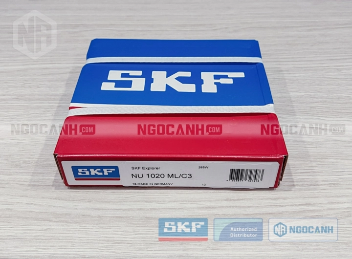 Vòng bi SKF NU 1020 ML/C3 chính hãng phân phối bởi SKF Ngọc Anh - Đại lý ủy quyền SKF
