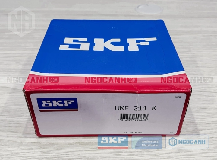 Gối đỡ SKF UKF 211 K chính hãng phân phối bởi SKF Ngọc Anh - Đại lý ủy quyền SKF