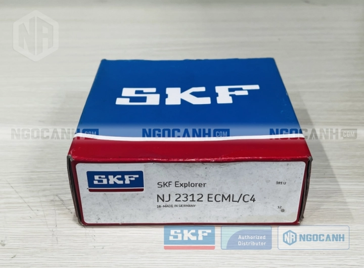 Vòng bi SKF NJ 2312 ECML/C4 chính hãng phân phối bởi SKF Ngọc Anh - Đại lý ủy quyền SKF Vòng bi SKF NJ 2312 ECML/C4 chính hãng phân phối bởi SKF Ngọc Anh - Đại lý ủy quyền SKF