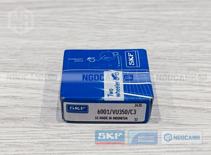 Vòng bi xe máy SKF 6001/VU350/C3 chính hãng phân phối bởi SKF Ngọc Anh - Đại lý ủy quyền SKF