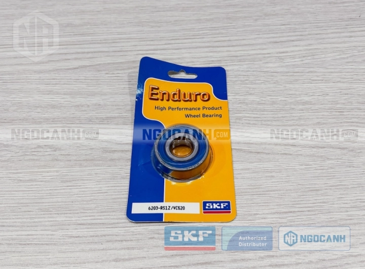Vòng bi xe máy SKF 6203-RS1Z/VC520 chính hãng phân phối bởi SKF Ngọc Anh - Đại lý ủy quyền SKF Vòng bi xe máy SKF 6203-RS1Z/VC520 chính hãng phân phối bởi SKF Ngọc Anh - Đại lý ủy quyền SKF