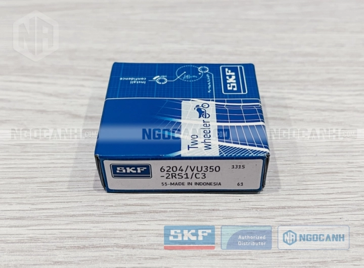 Vòng bi xe máy SKF 6204/VU350-2RS1/C3 chính hãng phân phối bởi SKF Ngọc Anh - Đại lý ủy quyền SKF Vòng bi xe máy SKF 6204/VU350-2RS1/C3 chính hãng phân phối bởi SKF Ngọc Anh - Đại lý ủy quyền SKF