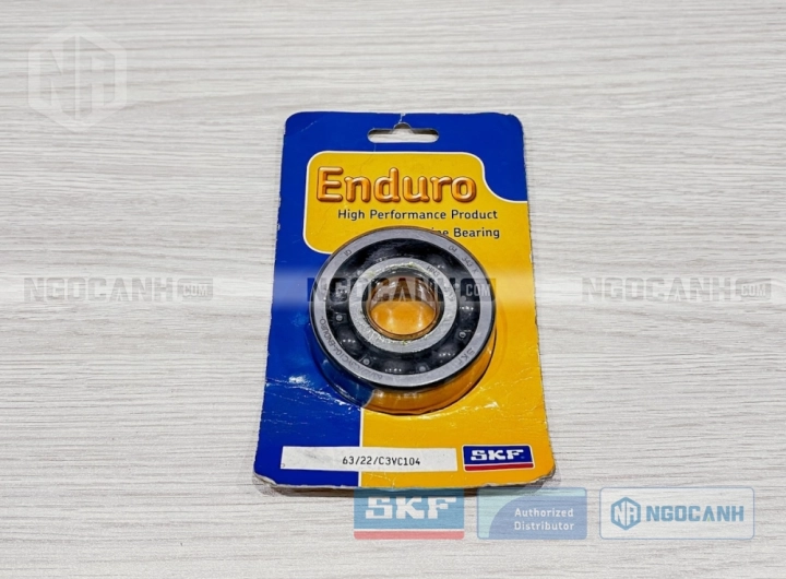 Vòng bi xe máy SKF 63/22/C3VC104 chính hãng phân phối bởi SKF Ngọc Anh - Đại lý ủy quyền SKF Vòng bi xe máy SKF 63/22/C3VC104 chính hãng phân phối bởi SKF Ngọc Anh - Đại lý ủy quyền SKF