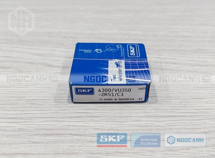 Vòng bi xe máy SKF 6301/VU350-2RS1/C3 chính hãng phân phối bởi SKF Ngọc Anh - Đại lý ủy quyền SKF