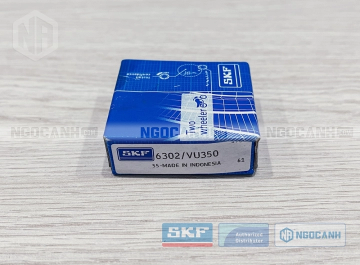 Vòng bi xe máy SKF 6302/VU350 chính hãng phân phối bởi SKF Ngọc Anh - Đại lý ủy quyền SKF