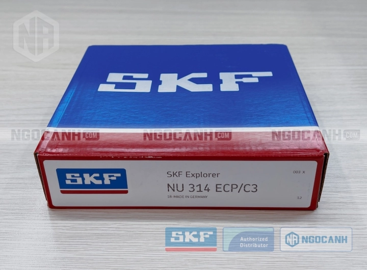 Vòng bi SKF NU 314 ECP/C3 chính hãng phân phối bởi SKF Ngọc Anh - Đại lý ủy quyền SKF