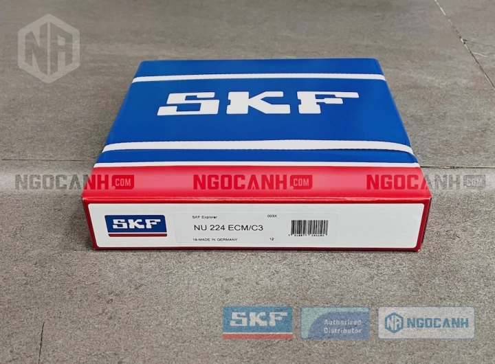 Vòng bi SKF NU 224 ECM/C3 chính hãng phân phối bởi SKF Ngọc Anh - Đại lý ủy quyền SKF