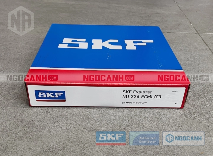 Vòng bi SKF NU 226 ECML/C3 chính hãng phân phối bởi SKF Ngọc Anh - Đại lý ủy quyền SKF
