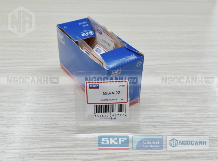 Vòng bi SKF 628/4-2Z chính hãng phân phối bởi SKF Ngọc Anh - Đại lý ủy quyền SKF Vòng bi SKF 628/4-2Z chính hãng phân phối bởi SKF Ngọc Anh - Đại lý ủy quyền SKF