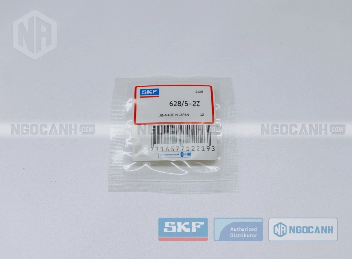 Vòng bi SKF 628/5-2Z chính hãng phân phối bởi SKF Ngọc Anh - Đại lý ủy quyền SKF Vòng bi SKF 628/5-2Z chính hãng phân phối bởi SKF Ngọc Anh - Đại lý ủy quyền SKF