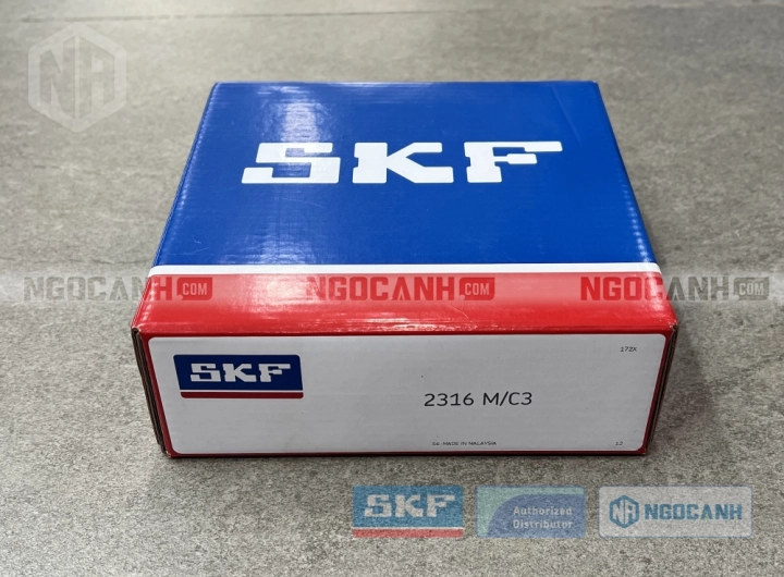 Vòng bi SKF 2316 M/C3 chính hãng phân phối bởi SKF Ngọc Anh - Đại lý ủy quyền SKF Vòng bi SKF 2316 M/C3 chính hãng phân phối bởi SKF Ngọc Anh - Đại lý ủy quyền SKF