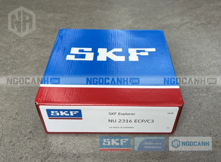 Vòng bi SKF NU 2316 ECP/C3 chính hãng phân phối bởi SKF Ngọc Anh - Đại lý ủy quyền SKF Vòng bi SKF NU 2316 ECP/C3 chính hãng phân phối bởi SKF Ngọc Anh - Đại lý ủy quyền SKF