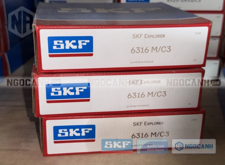 Vòng bi SKF 6316 M/C3 chính hãng phân phối bởi SKF Ngọc Anh - Đại lý ủy quyền SKF Vòng bi SKF 6316 M/C3 chính hãng phân phối bởi SKF Ngọc Anh - Đại lý ủy quyền SKF