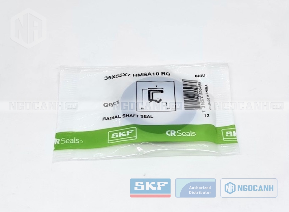 SKF Radial-Wellendichtring 35x55x7 HMSA10 RG – Mit Schutzlippe, NBR, Nach DIN 3760, Für Getriebe & Lager